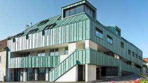 Алюминиевая кровля Система PREFALZ 23 Чёрно-серый Prefa