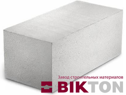 Блок пенобетонный (пеноблок) D-700 Bikton 625x300x250